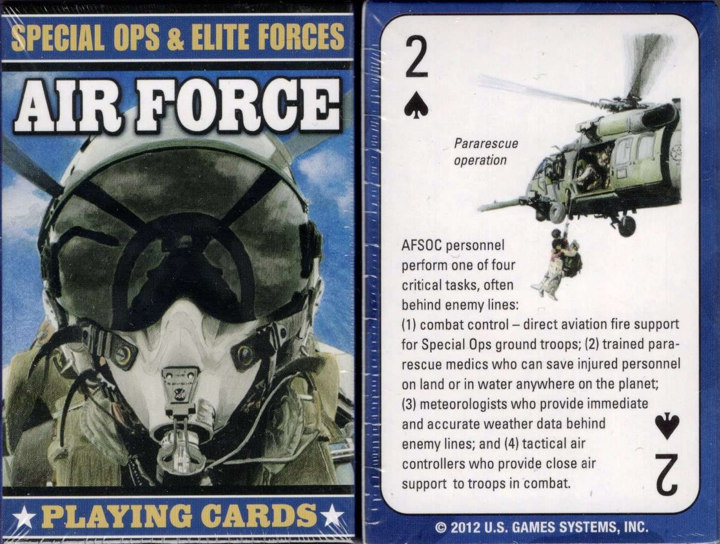PlayingCardDecks.com-Special Ops & Elite Forces Air Force Playing Cards USGS