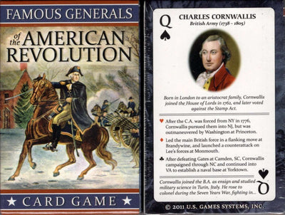 PlayingCardDecks.com-Famous Generals of the American Revolution Playing Cards USGS