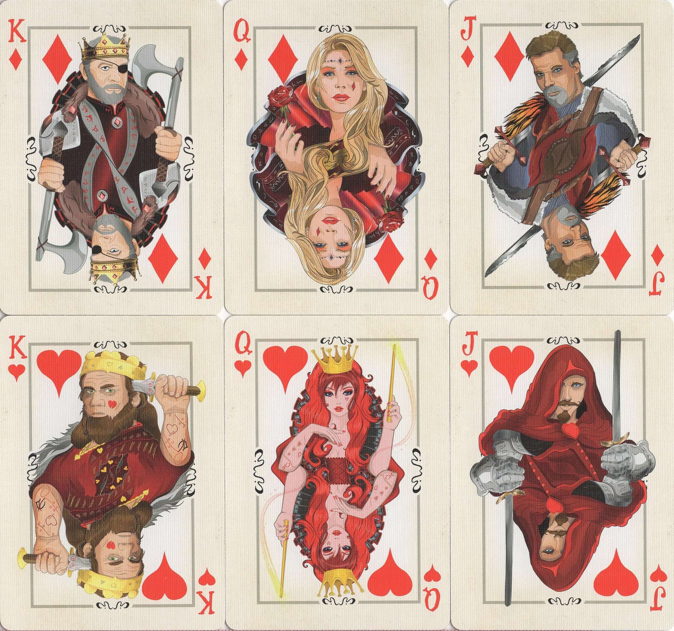 Runic Royalty Bicycle Playing Cards – PlayingCardDecks.com