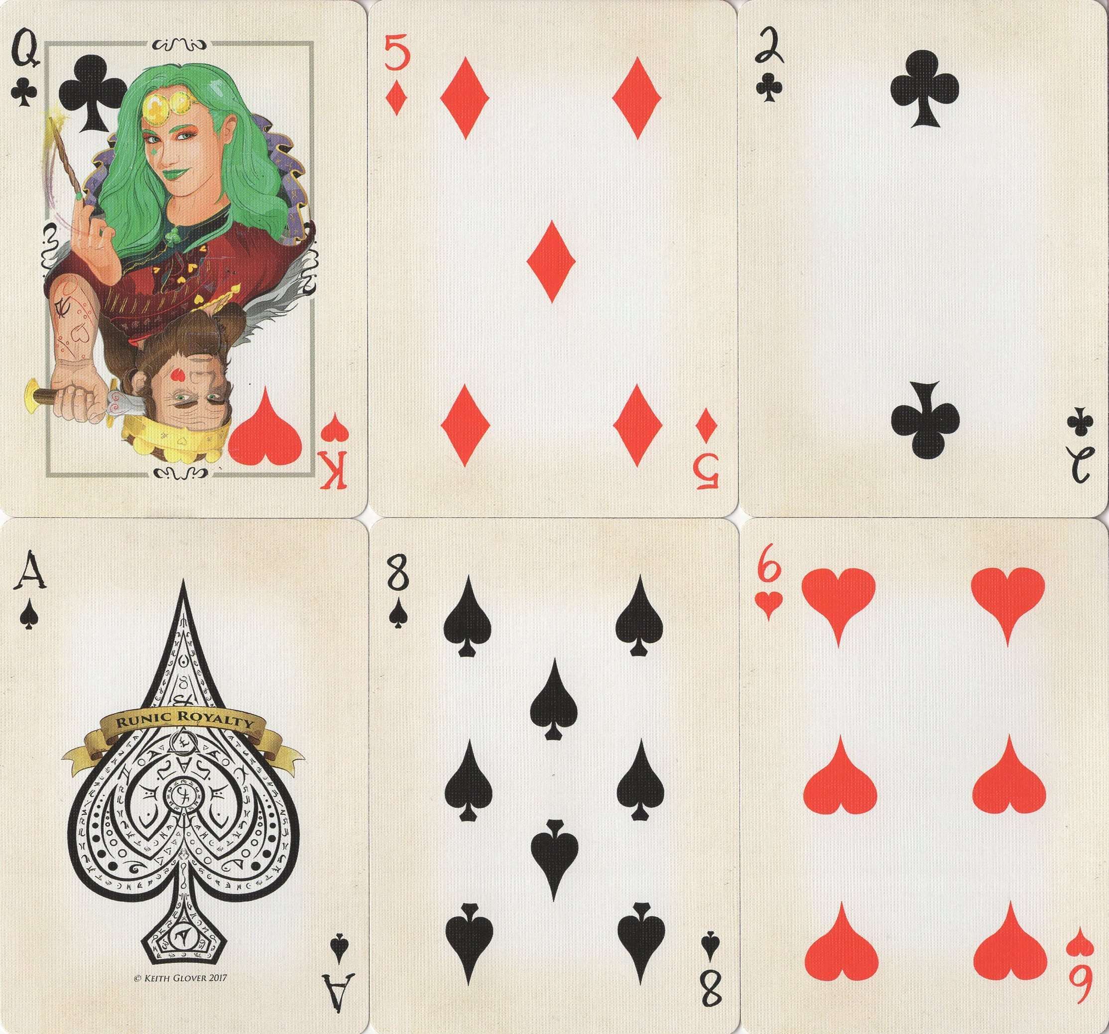 Runic Royalty Bicycle Playing Cards – PlayingCardDecks.com