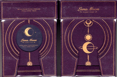 PlayingCardDecks.com-Violet Luna Moon Deluxe Edition Playing Cards USPCC