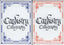 PlayingCardDecks.com-Cardistry Calligraphy Playing Cards - Blue & Red: 2 Deck Set