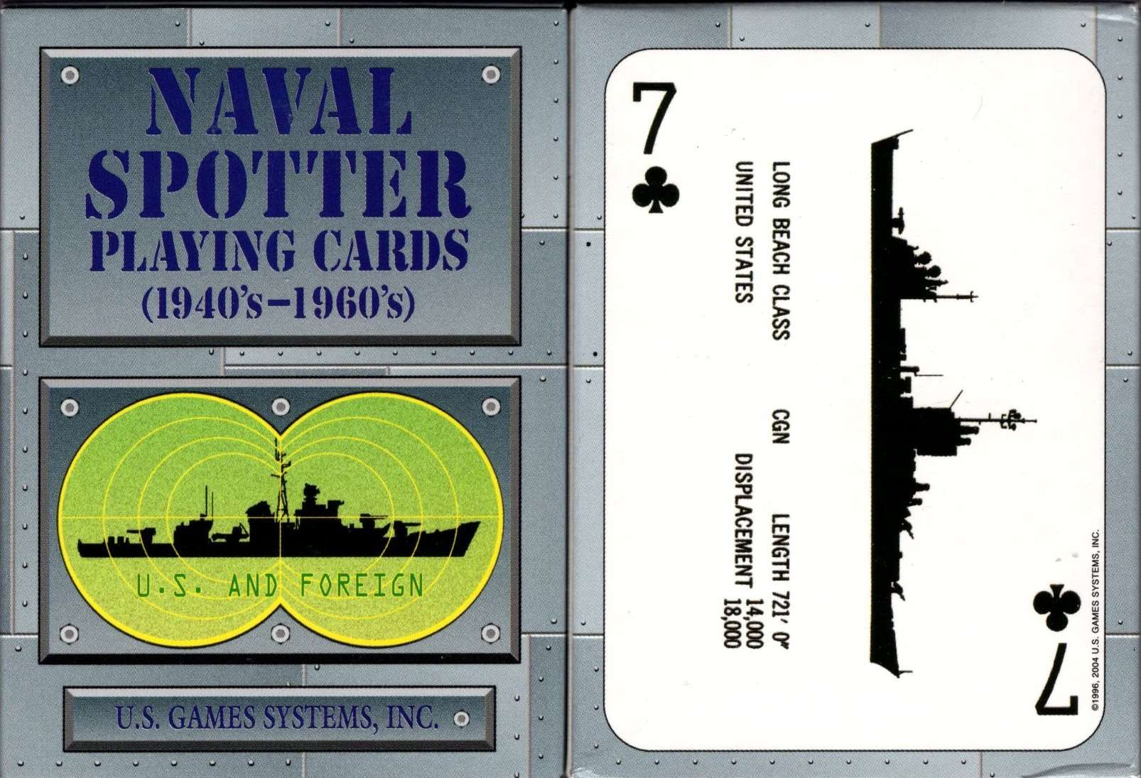 PlayingCardDecks.com-World War II Naval Spotter Playing Cards USGS