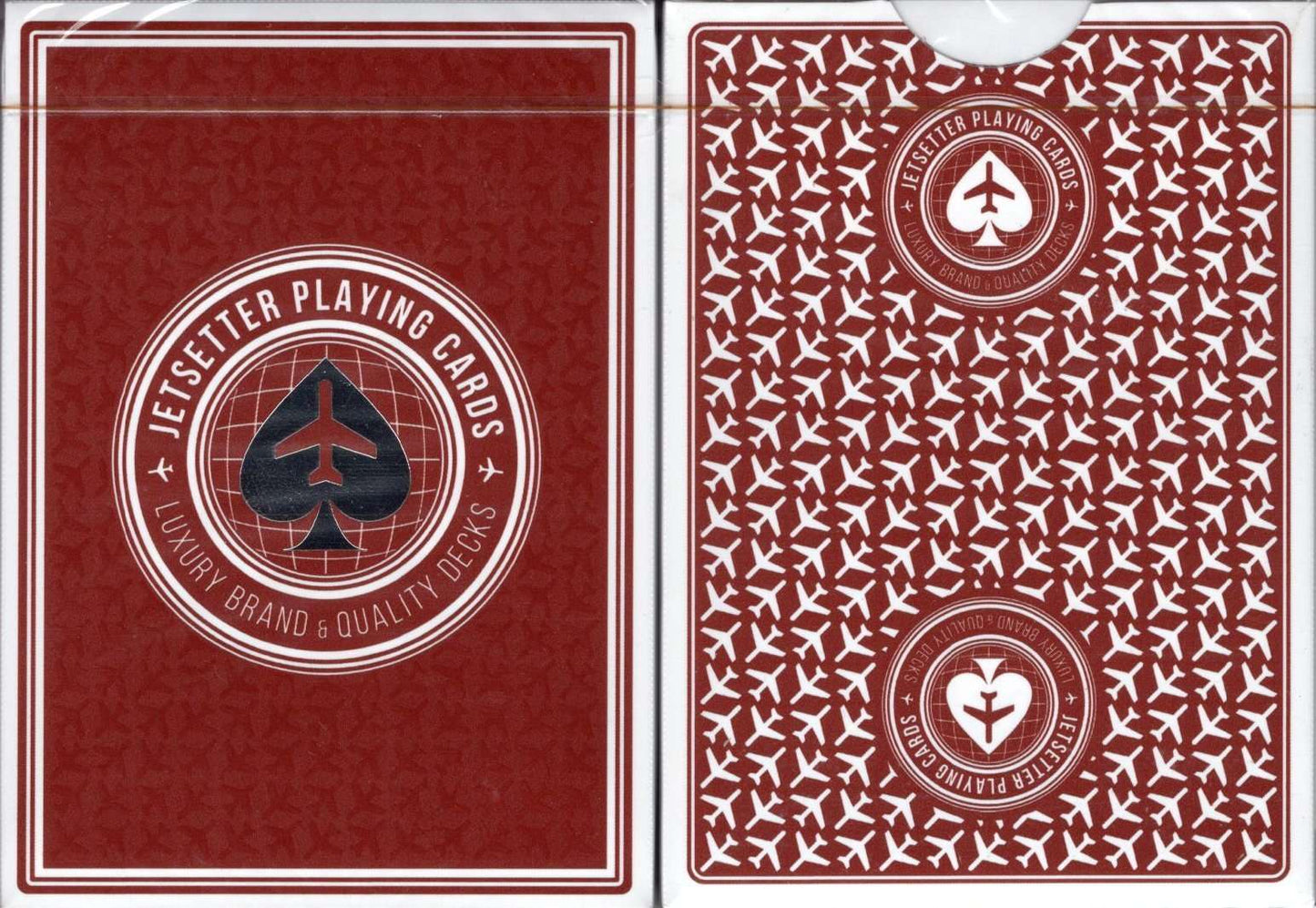 PlayingCardDecks.com-Jetsetter Restricted Red Playing Cards EPCC