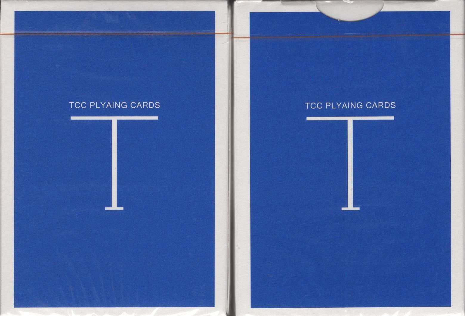 PlayingCardDecks.com-Classic T Playing Cards TCC - Blue & Red: Blue