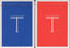 PlayingCardDecks.com-Classic T Playing Cards TCC - Blue & Red: 2 Deck Set