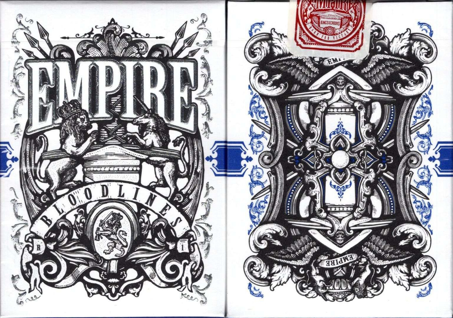 PlayingCardDecks.com-Empire Bloodlines Playing Cards USPCC: Royal Blue