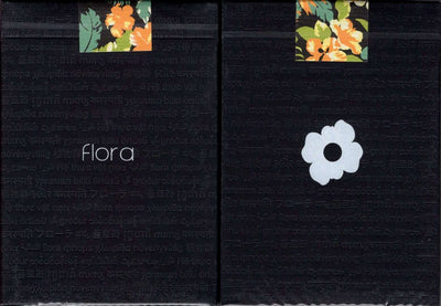 PlayingCardDecks.com-Flora Black Playing Cards USPCC