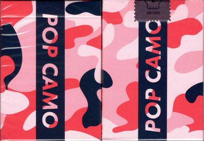 PlayingCardDecks.com-POP CAMO Pink Gilded Playing Cards USPCC