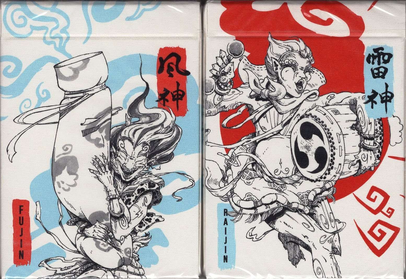 PlayingCardDecks.com-Fujin & Raijin (2 Deck Set) Playing Cards