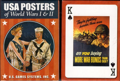 PlayingCardDecks.com-USA Posters of World Wars I & II Playing Cards USGS