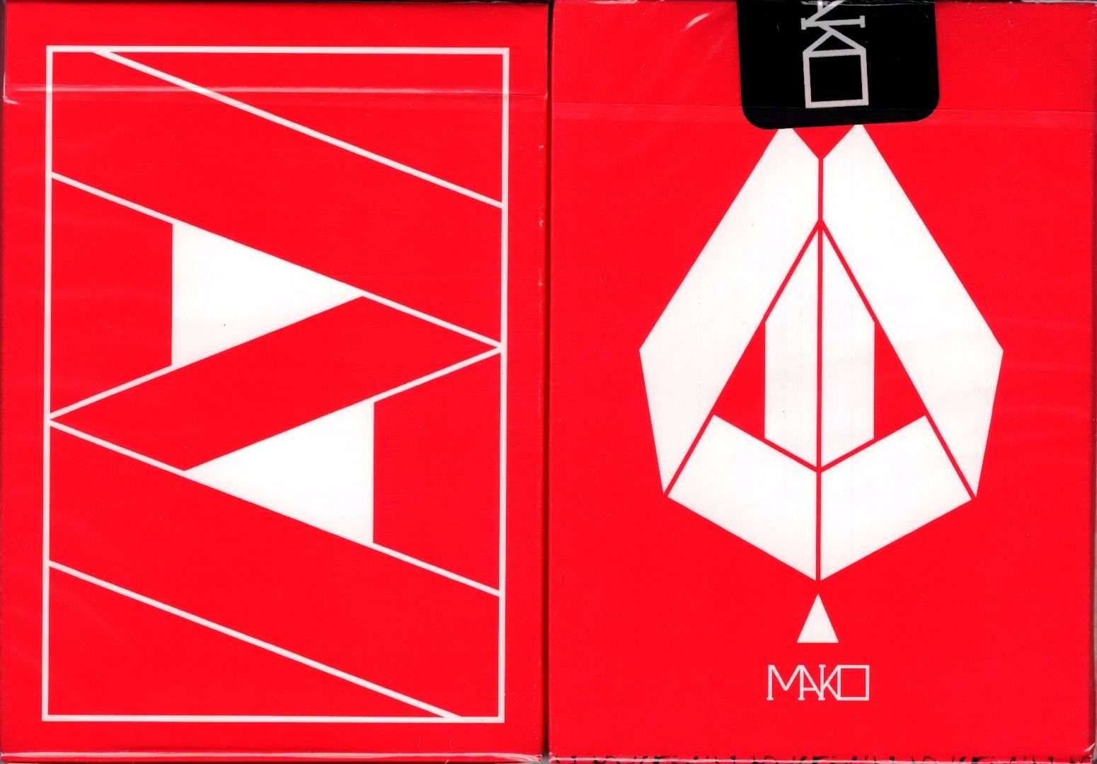 PlayingCardDecks.com-Mako Red Playing Cards USPCC
