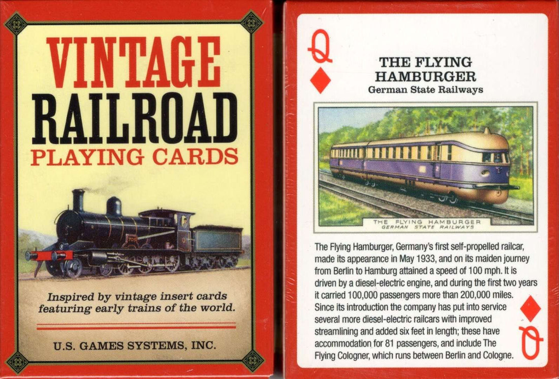 Vintage Railroad Playing Cards USGS