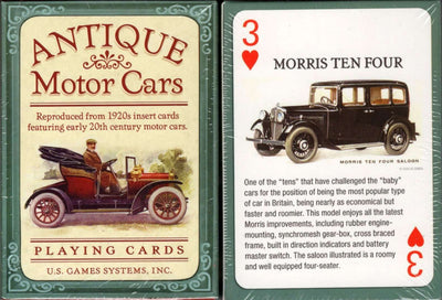 PlayingCardDecks.com-Antique Motor Cars Playing Cards USGS