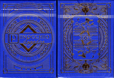 PlayingCardDecks.com-Pinocchio Sapphire Blue Playing Cards USPCC