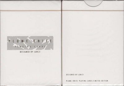 PlayingCardDecks.com-Plume Knife White Playing Cards TCC