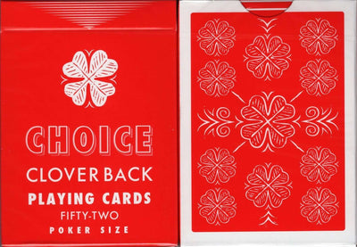 PlayingCardDecks.com-Choice Cloverback Red Playing Cards USPCC
