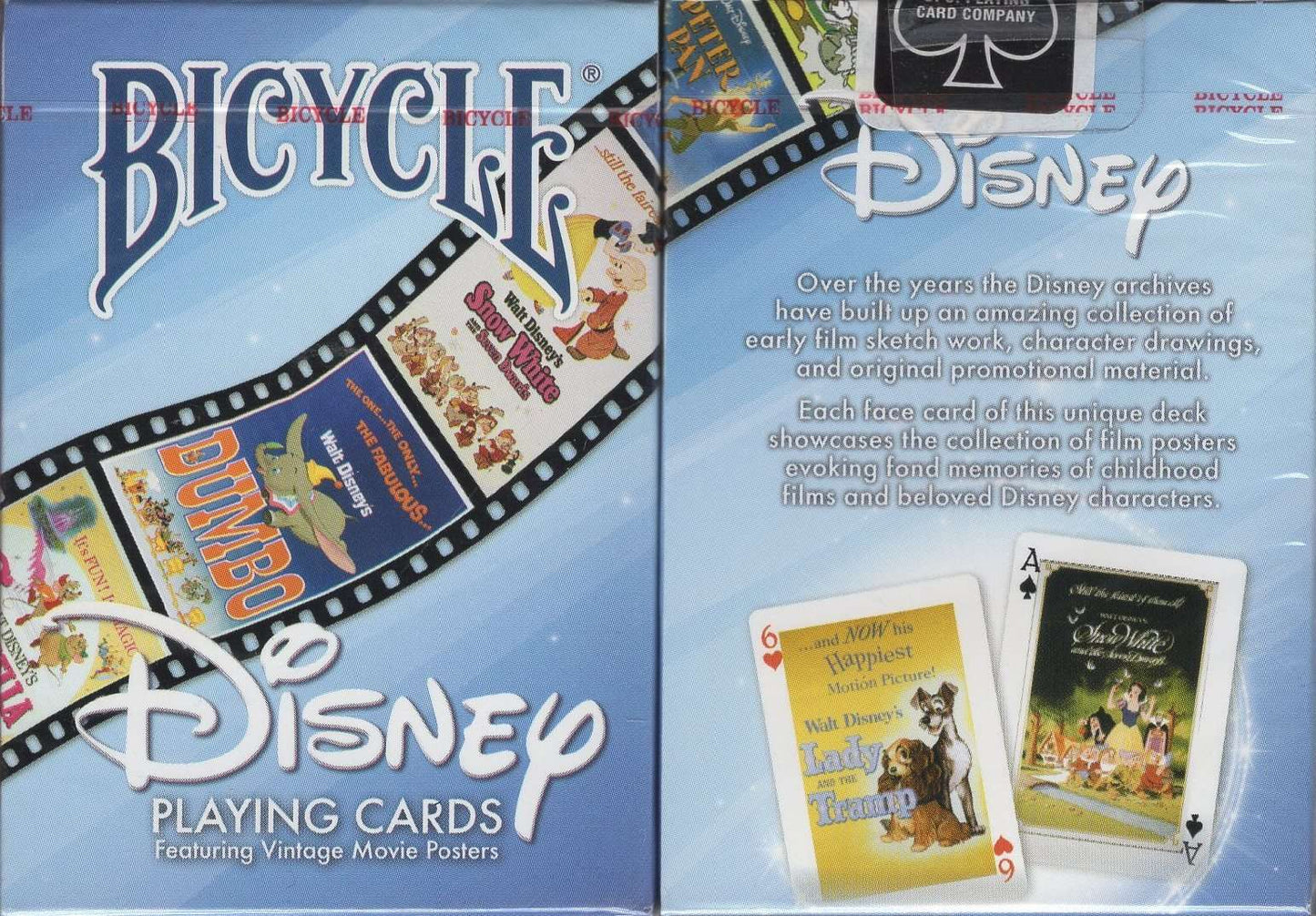 PlayingCardDecks.com-Disney Vintage Movie Posters Bicycle Playing Cards