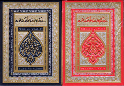 PlayingCardDecks.com-ARABESQUE Player's Edition Playing Cards 2 Deck Set OPC