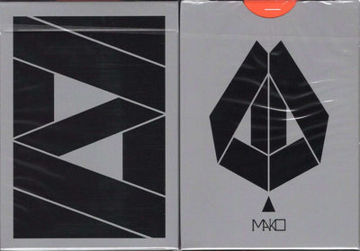 PlayingCardDecks.com-Mako Black Playing Cards USPCC