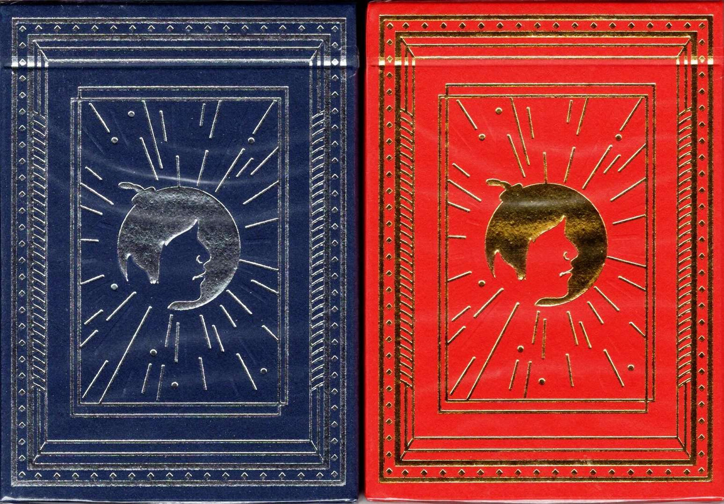 PlayingCardDecks.com-Bomber Collector's 2 Deck Set Blue & Red Playing Cards