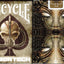 PlayingCardDecks.com-Cybertech Silver Gilded Bicycle Playing Cards