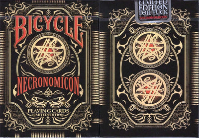 PlayingCardDecks.com-NECRONOMICON Foil Tuck Bicycle Playing Cards