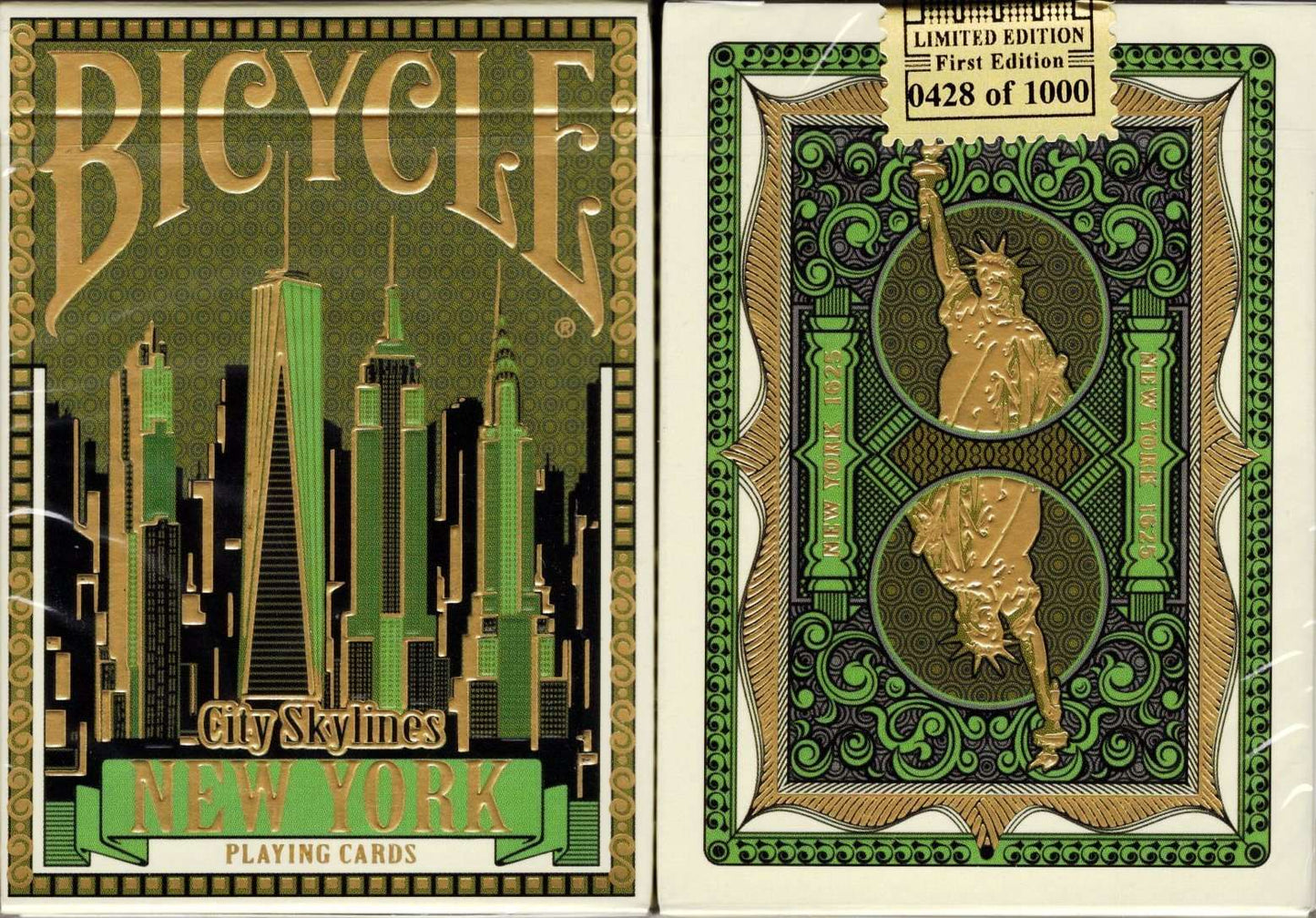 PlayingCardDecks.com-City Skylines New York Bicycle Playing Cards