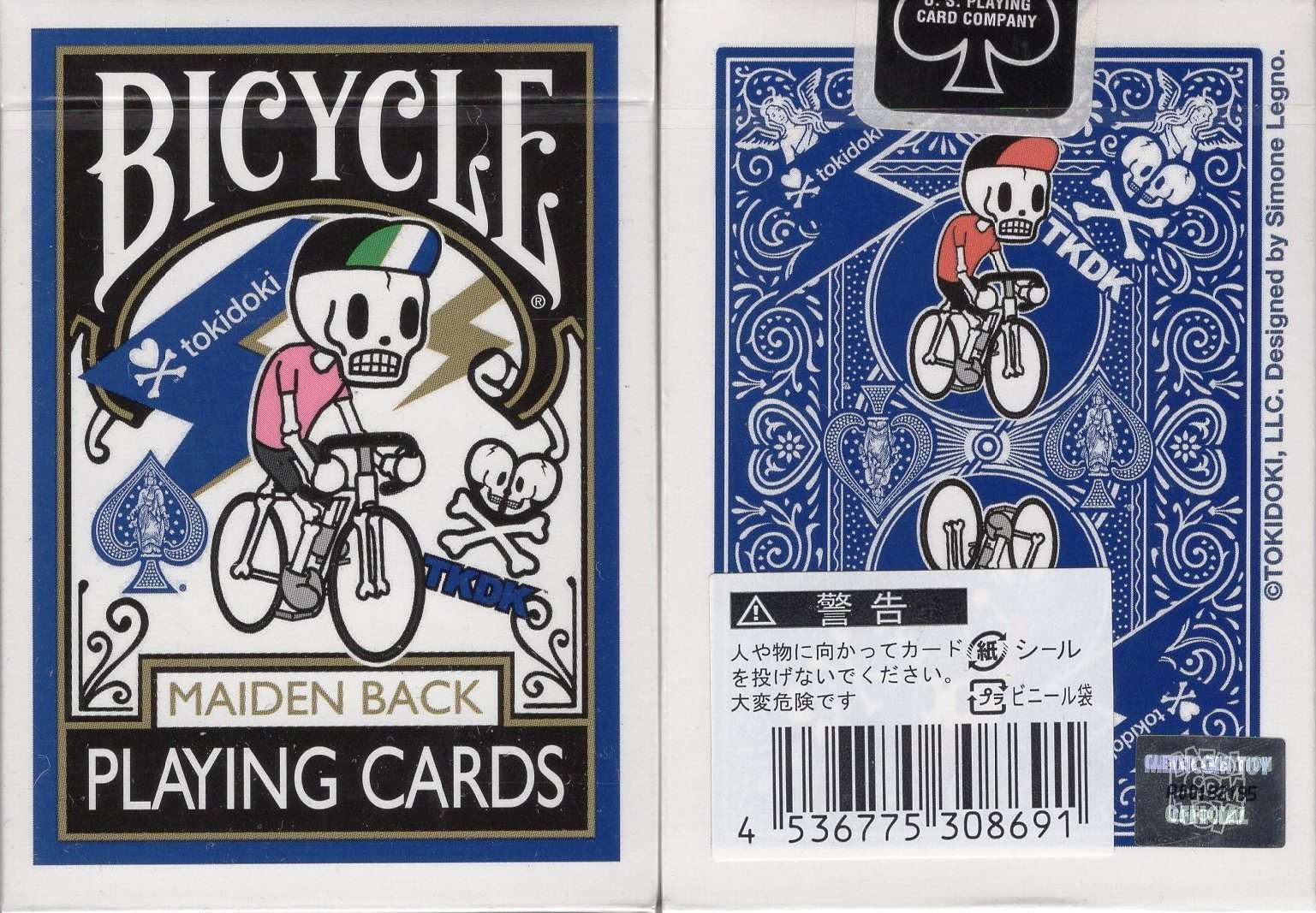PlayingCardDecks.com-Tokidoki Blue Maiden Back Bicycle Playing Cards Deck
