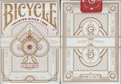PlayingCardDecks.com-Gentleman White Bicycle Playing Cards