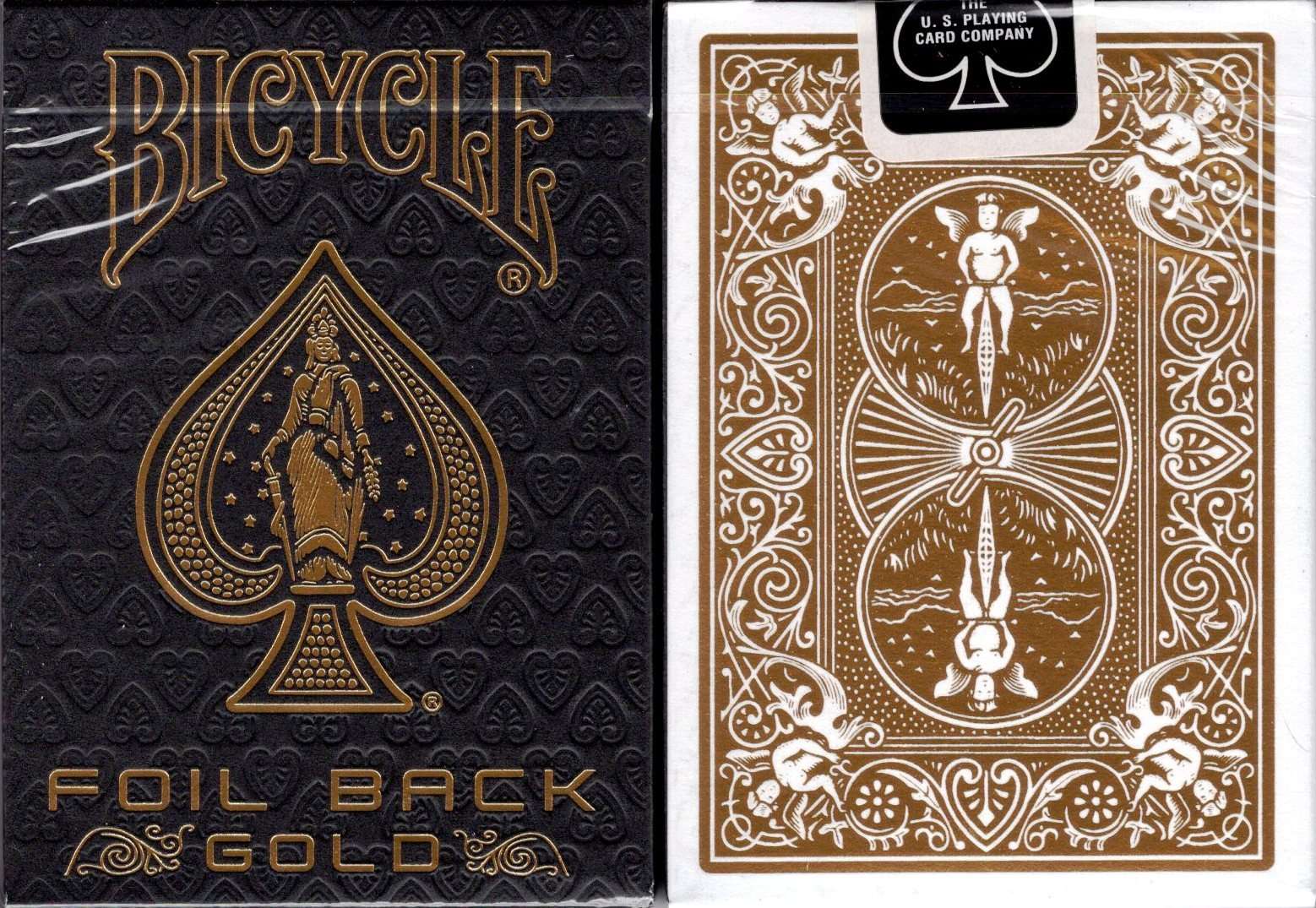 PlayingCardDecks.com-Foil Back Gold Bicycle Playing Cards Deck