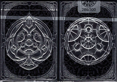 PlayingCardDecks.com-Black Magic Silver Gilded Playing Cards USPCC