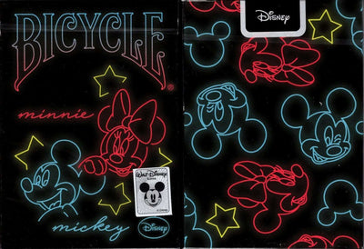 PlayingCardDecks.com-Mickey Mouse Neon Bicycle Playing Cards