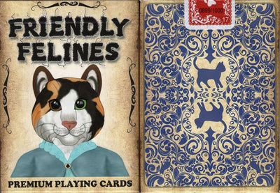 PlayingCardDecks.com-Friendly Felines Playing Cards USPCC