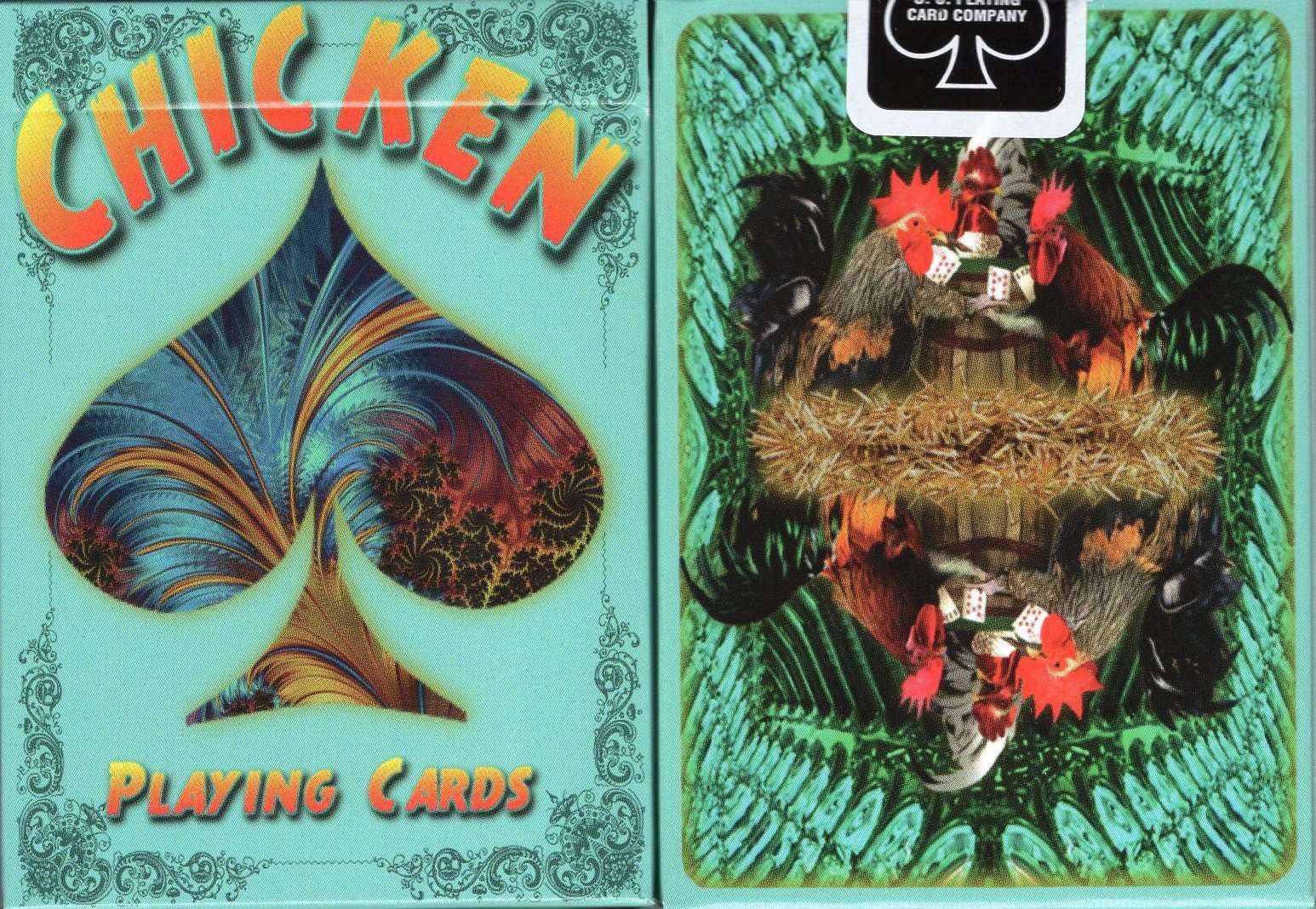 Chicken Key Card Chicken Playing Cards USPCC – PlayingCardDecks.com