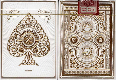 PlayingCardDecks.com-Artisan White Playing Cards USPCC