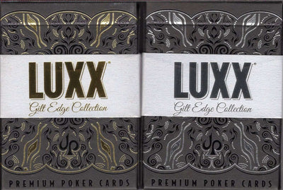 PlayingCardDecks.com-LUXX Gilt Edge Playing Cards LPCC - Gold & Silver