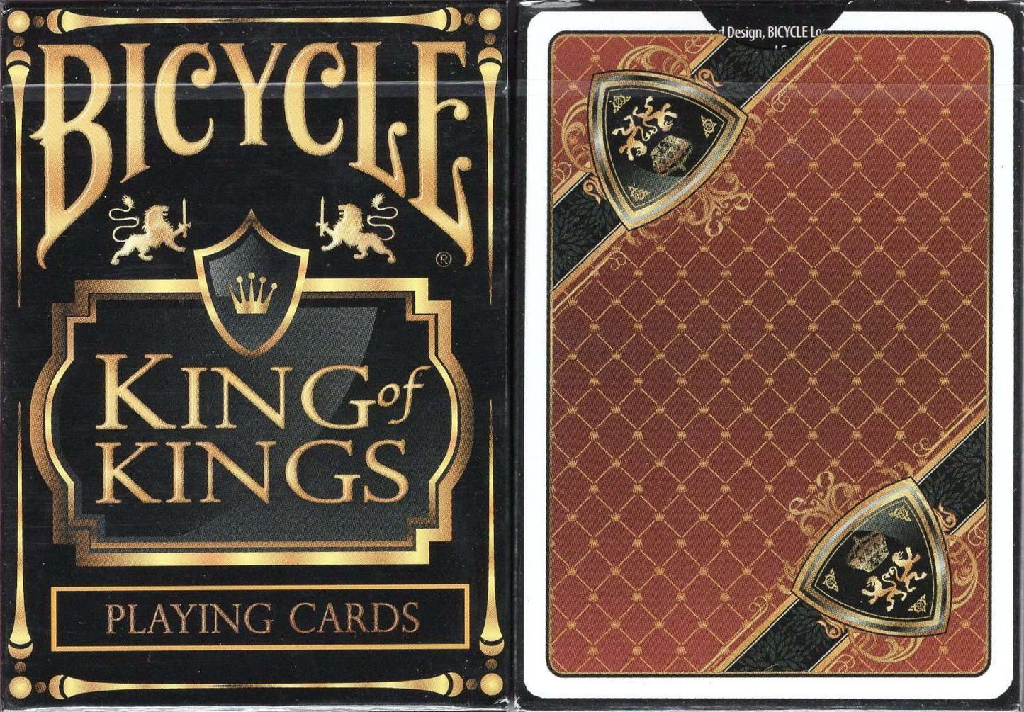 PlayingCardDecks.com-King of Kings Bicycle Playing Cards - Black & Red