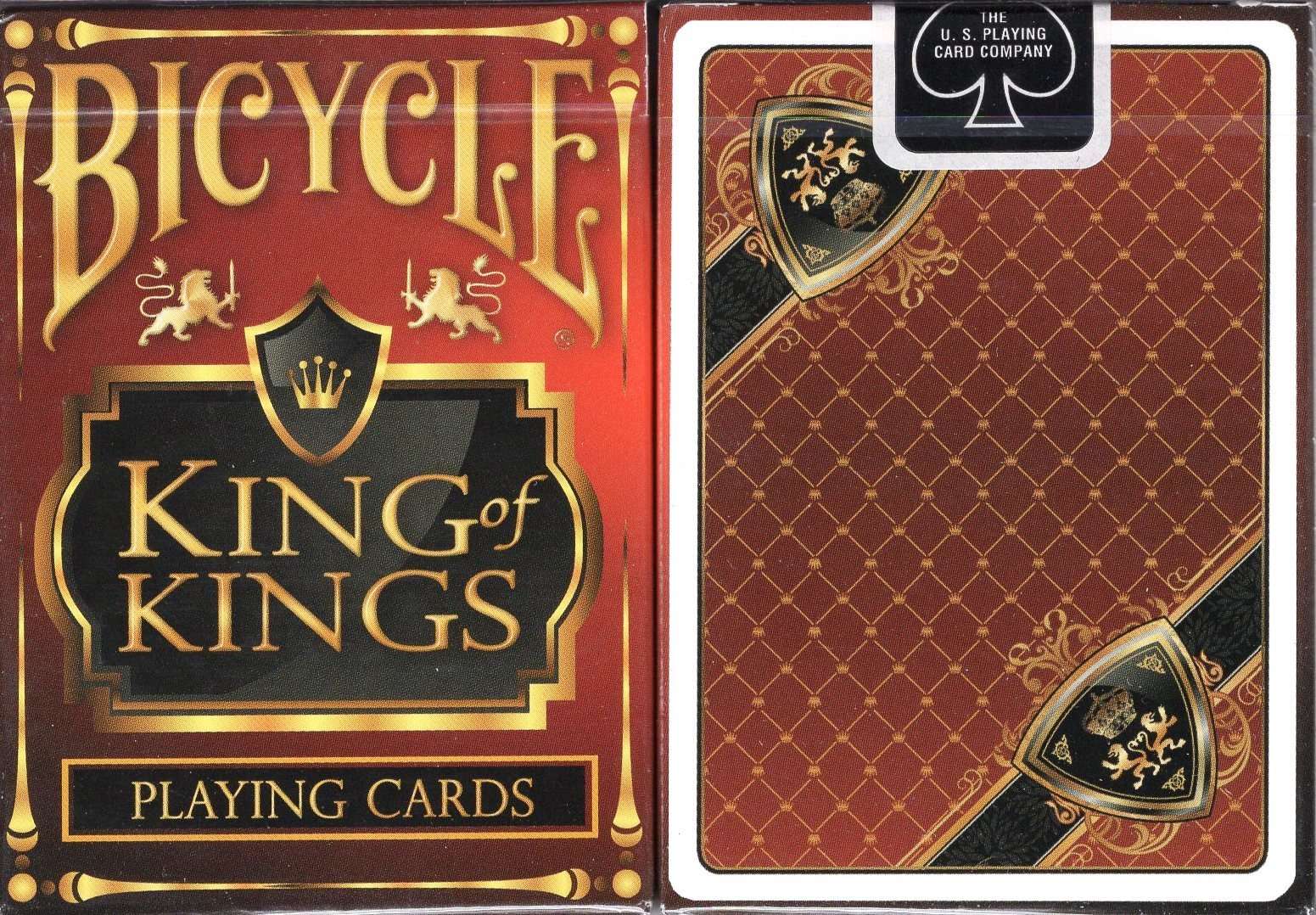 PlayingCardDecks.com-King of Kings Bicycle Playing Cards - Black & Red