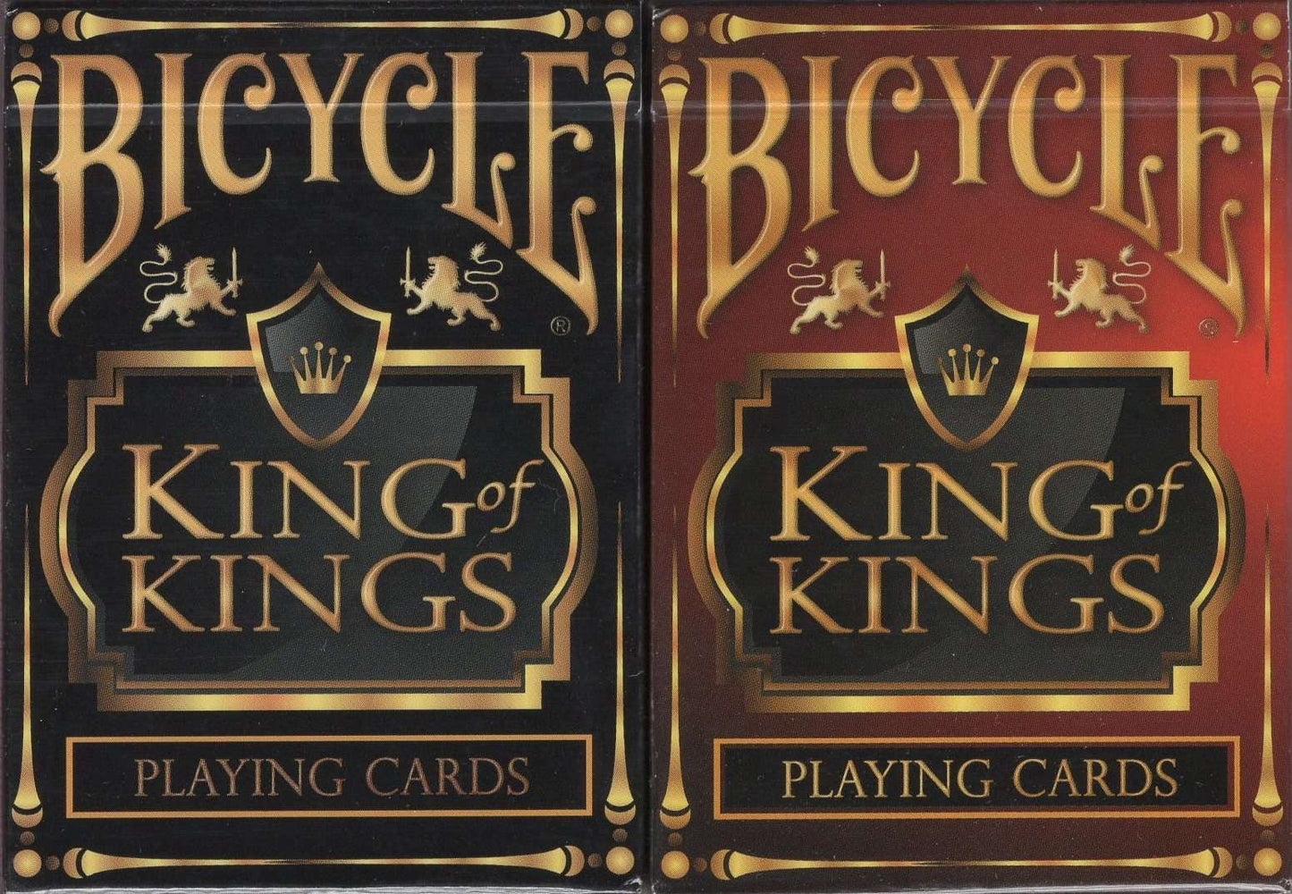 PlayingCardDecks.com-King of Kings Bicycle Playing Cards - Black & Red