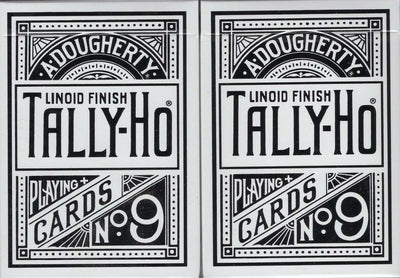 PlayingCardDecks.com-Tally-Ho White Playing Cards - Circle & Fan Back