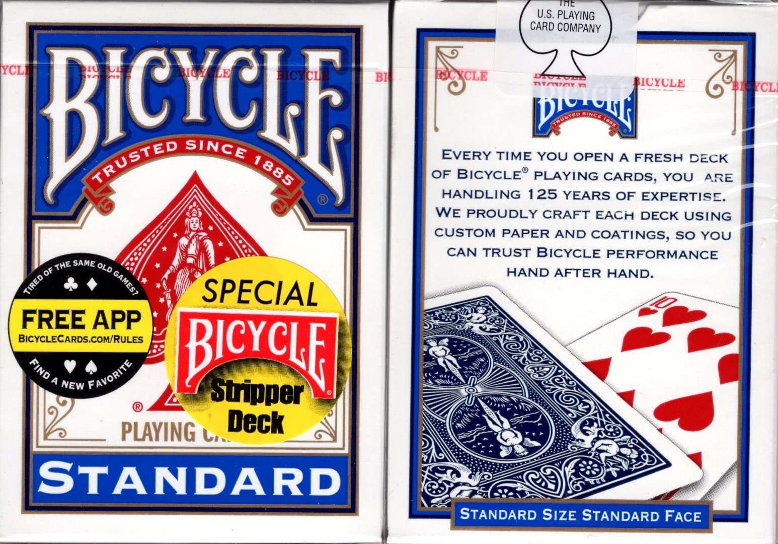 PlayingCardDecks.com-Bicycle Stripper Deck Playing Cards: Blue