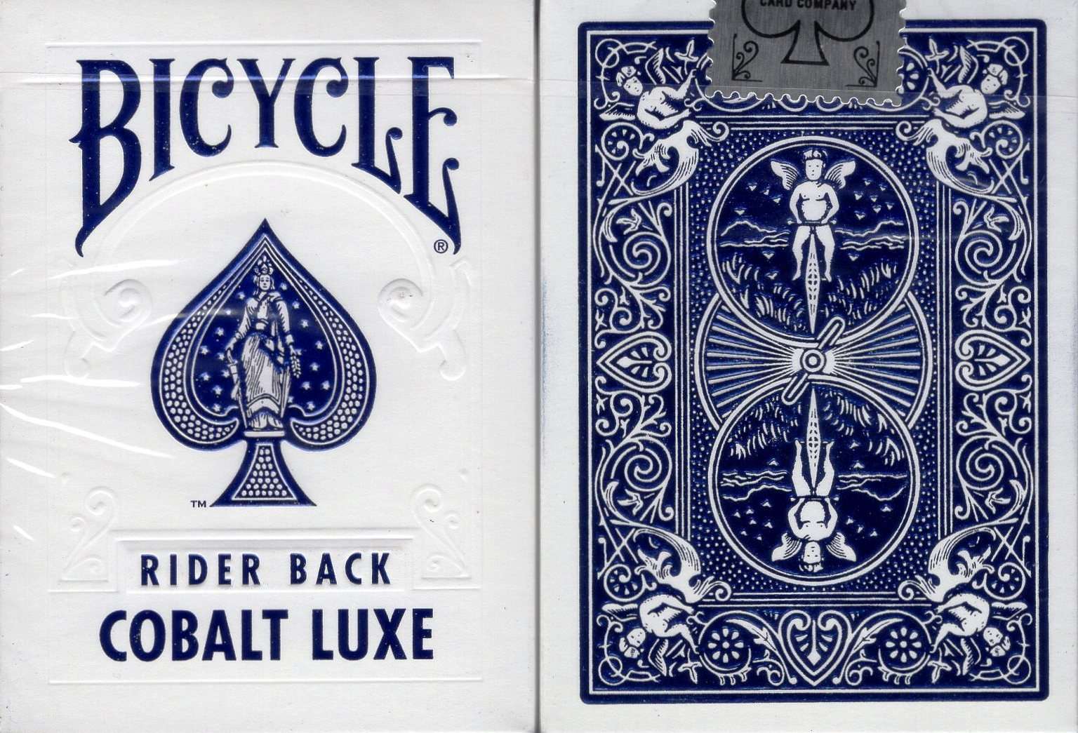 PlayingCardDecks.com-Cobalt Luxe Blue Bicycle Playing Cards