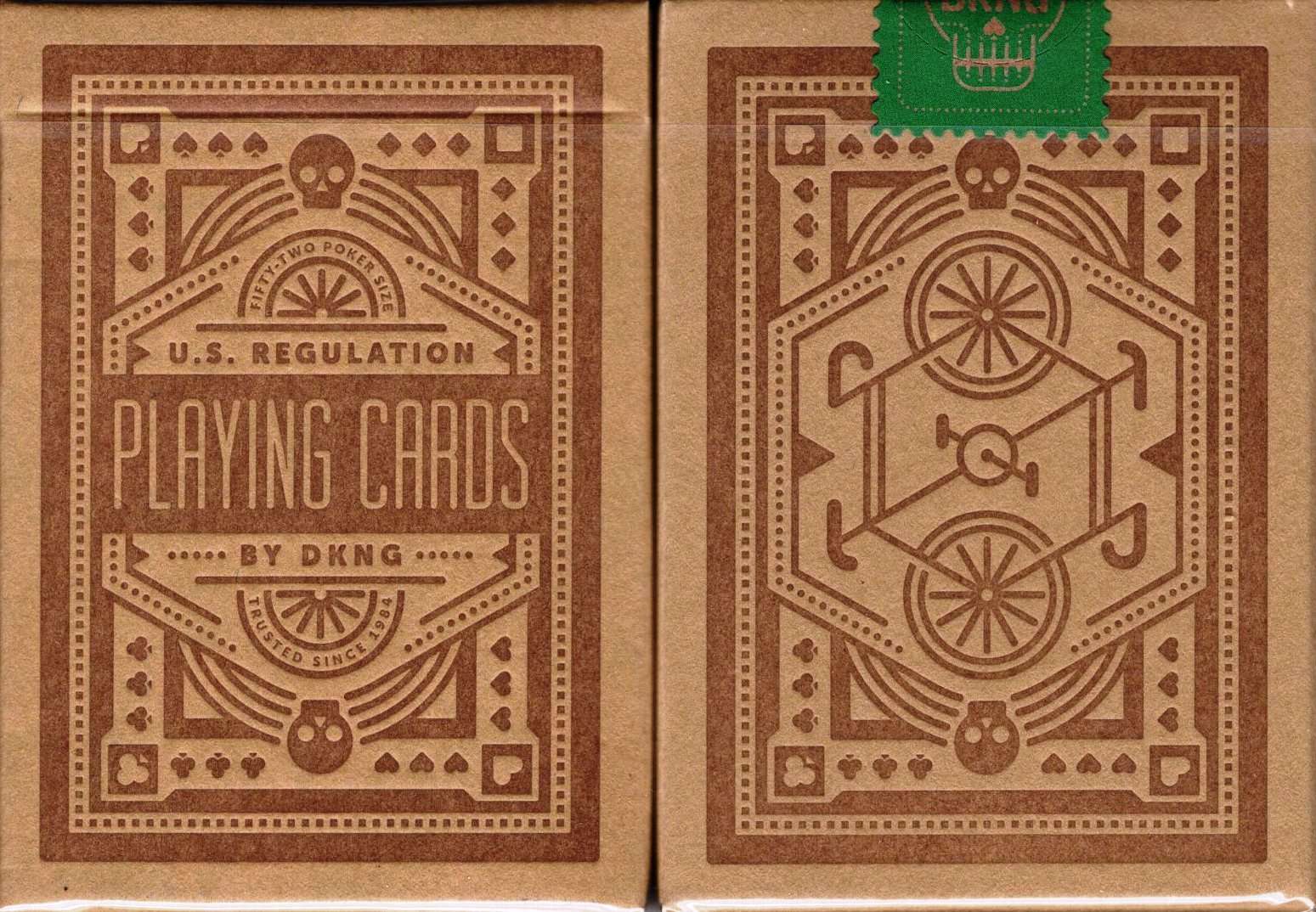 PlayingCardDecks.com-Green Wheel Playing Cards USPCC