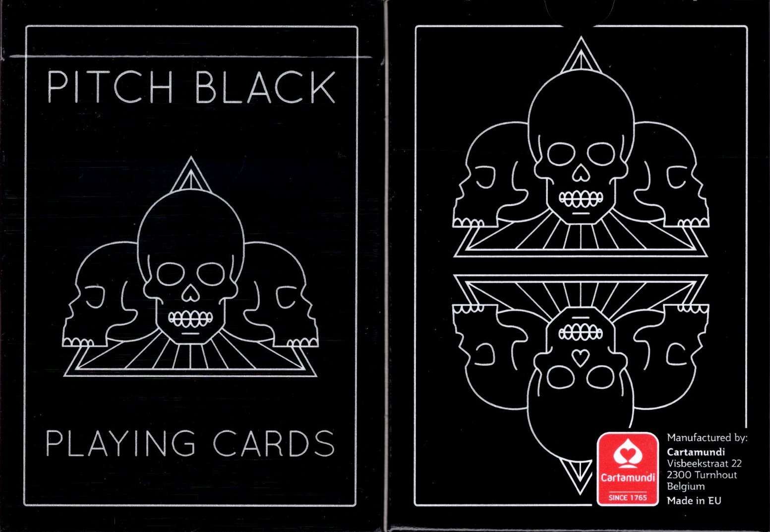 PlayingCardDecks.com-Pitch Black v2 Playing Cards Cartamundi