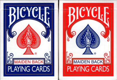 PlayingCardDecks.com-Marked VF Maiden Back Bicycle Playing Cards - Blue & Red