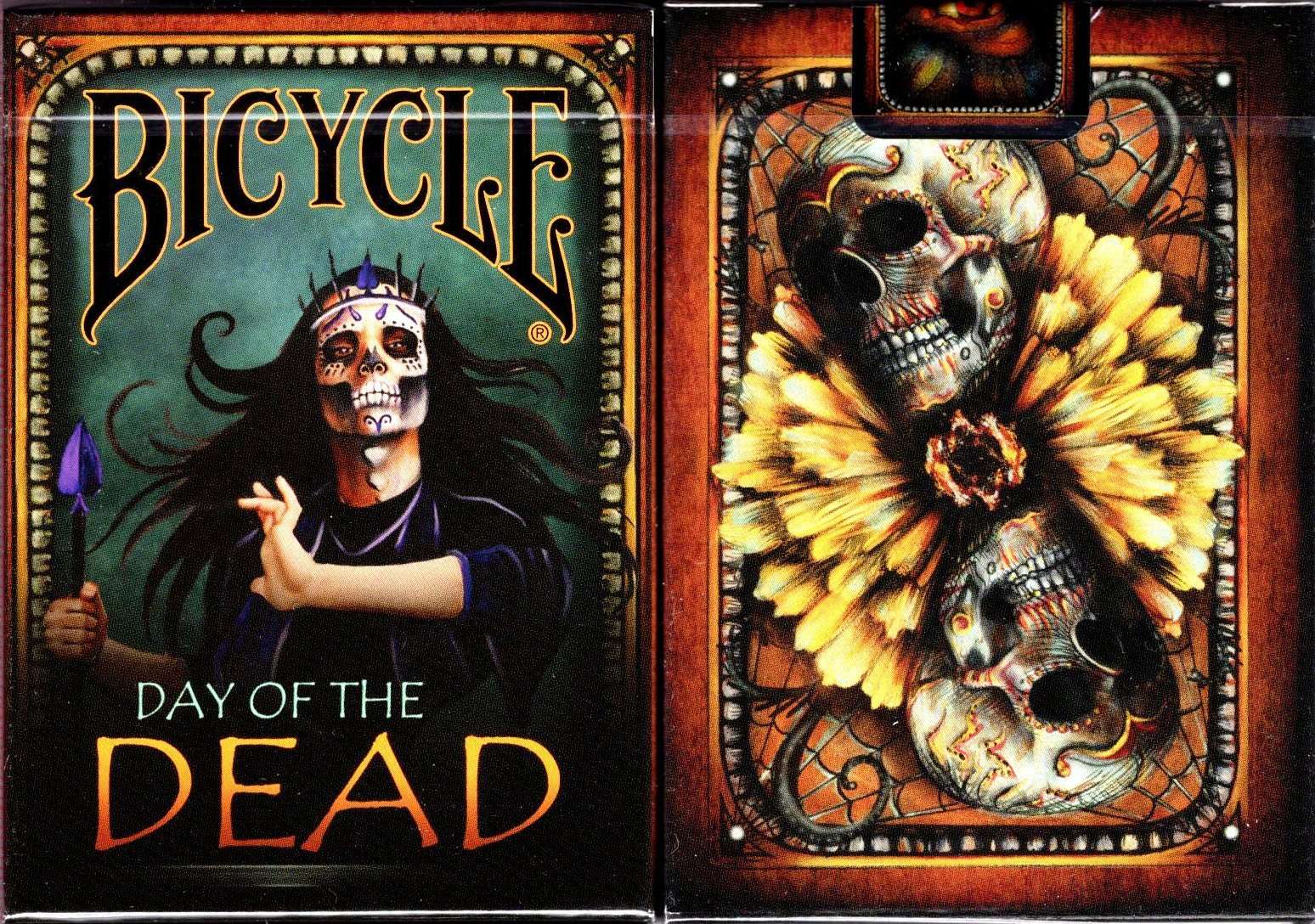 PlayingCardDecks.com-Day of the Dead Bicycle Playing Cards