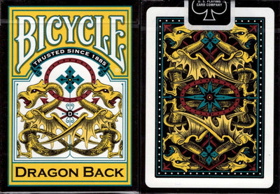 PlayingCardDecks.com-Dragon Back Yellow Bicycle Playing Cards