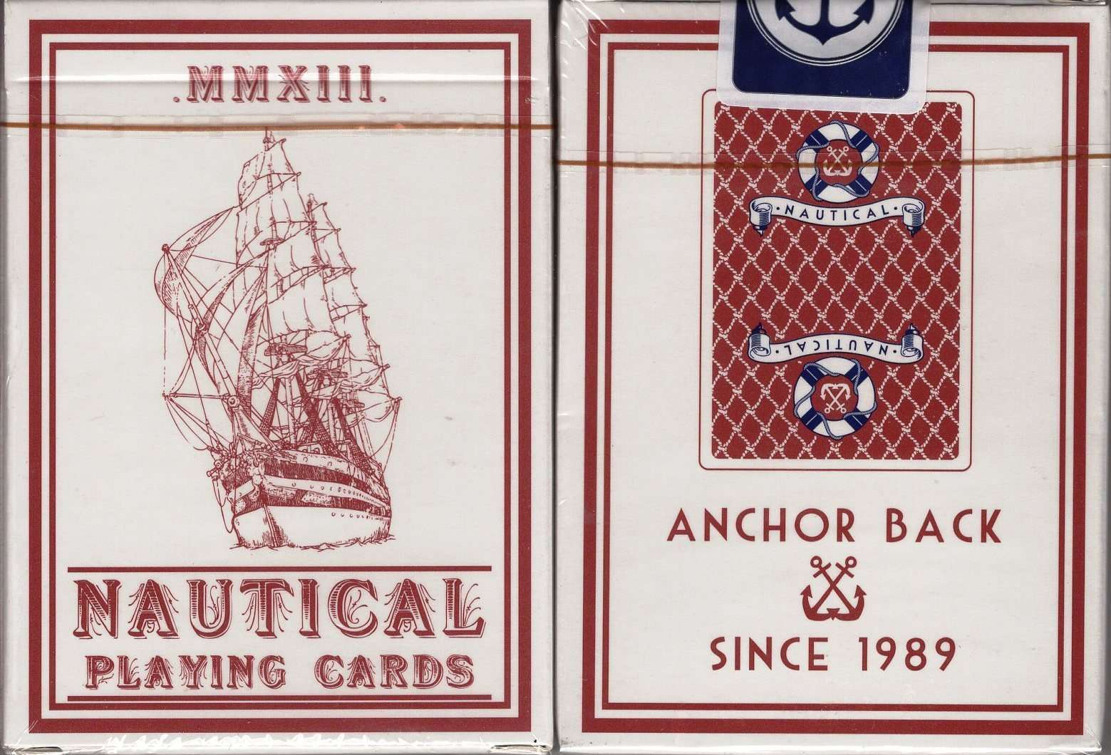 PlayingCardDecks.com-Nautical Playing Cards HOPC: Red