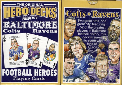 Baltimore Football Heroes Playing Cards